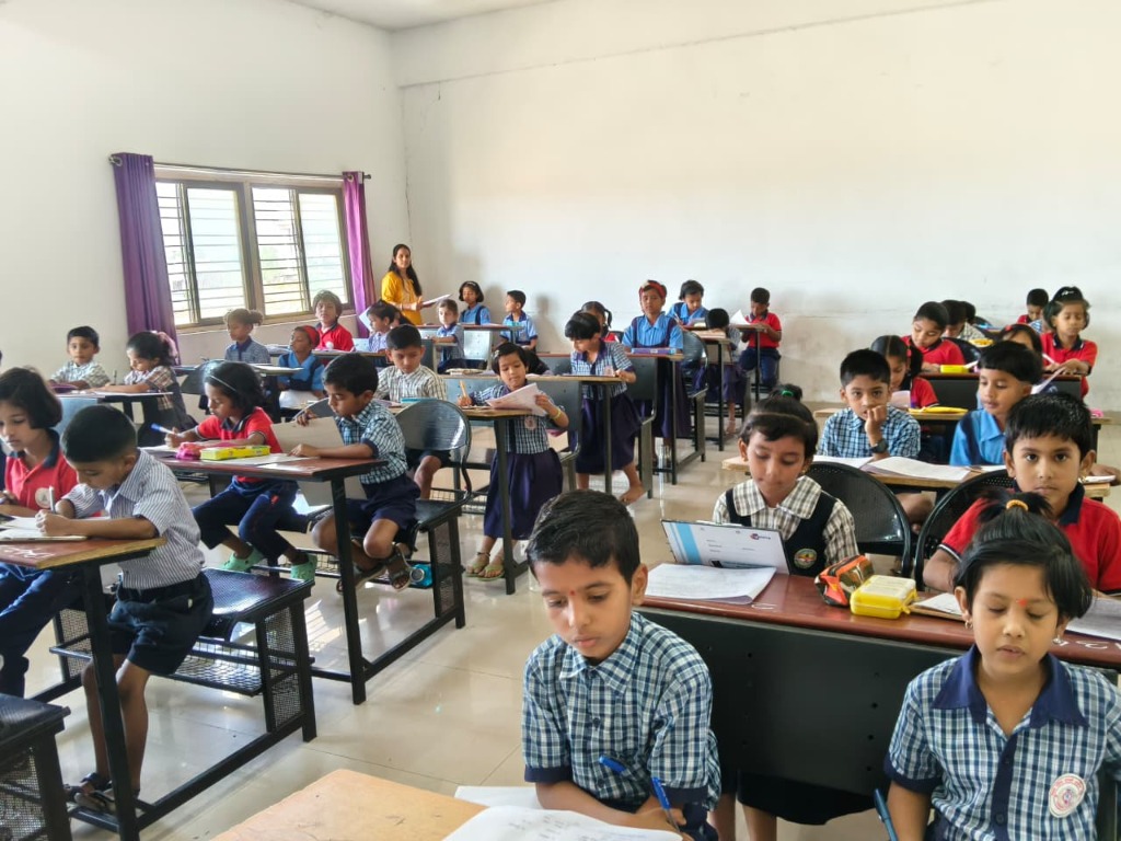 Students studying