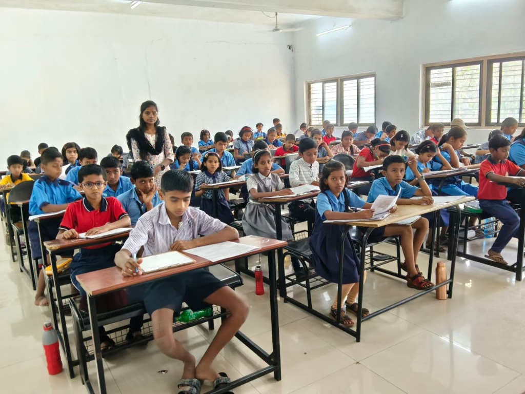Students studying